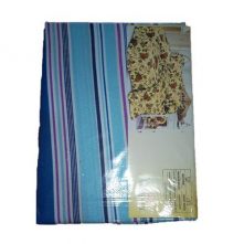 Stripped 80% 5×6 Cotton Bedsheets with 2 Pillow Cases – Blue,White Bedsheets & Pillowcase Sets TilyExpress