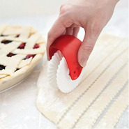 Pastry Decorative Dough Pizza Cake Pie Cutting Wheel Roller -Red Cake Pie & Pastry Servers