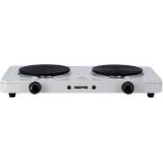 Geepas GHP32014 Electric Double Hot Plate - White