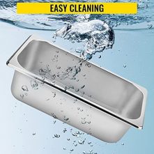6 Pack Stainless Steel chafing Water Steam Table Buffet Food Pans- Silver Bakeware Sets TilyExpress