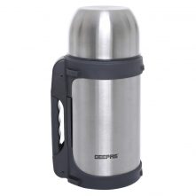 Geepas GSVB4111 1.5 Liter Steel Inner Vacuum Flask (Silver)