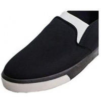 Men's Slip-On Plimsolls - Black