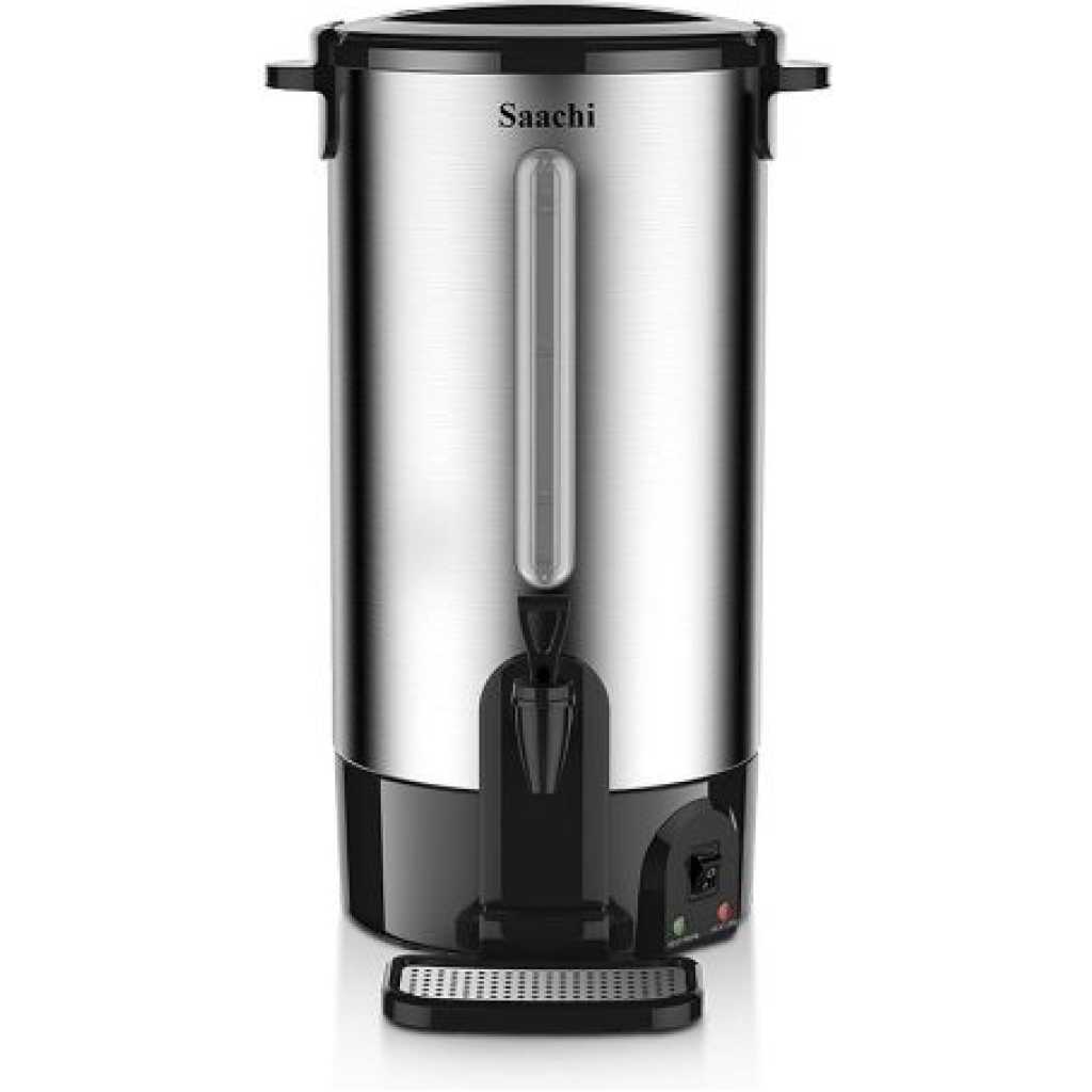 Saachi 15 Litre Hot Water Boiler Tea Urn - Black,Silver