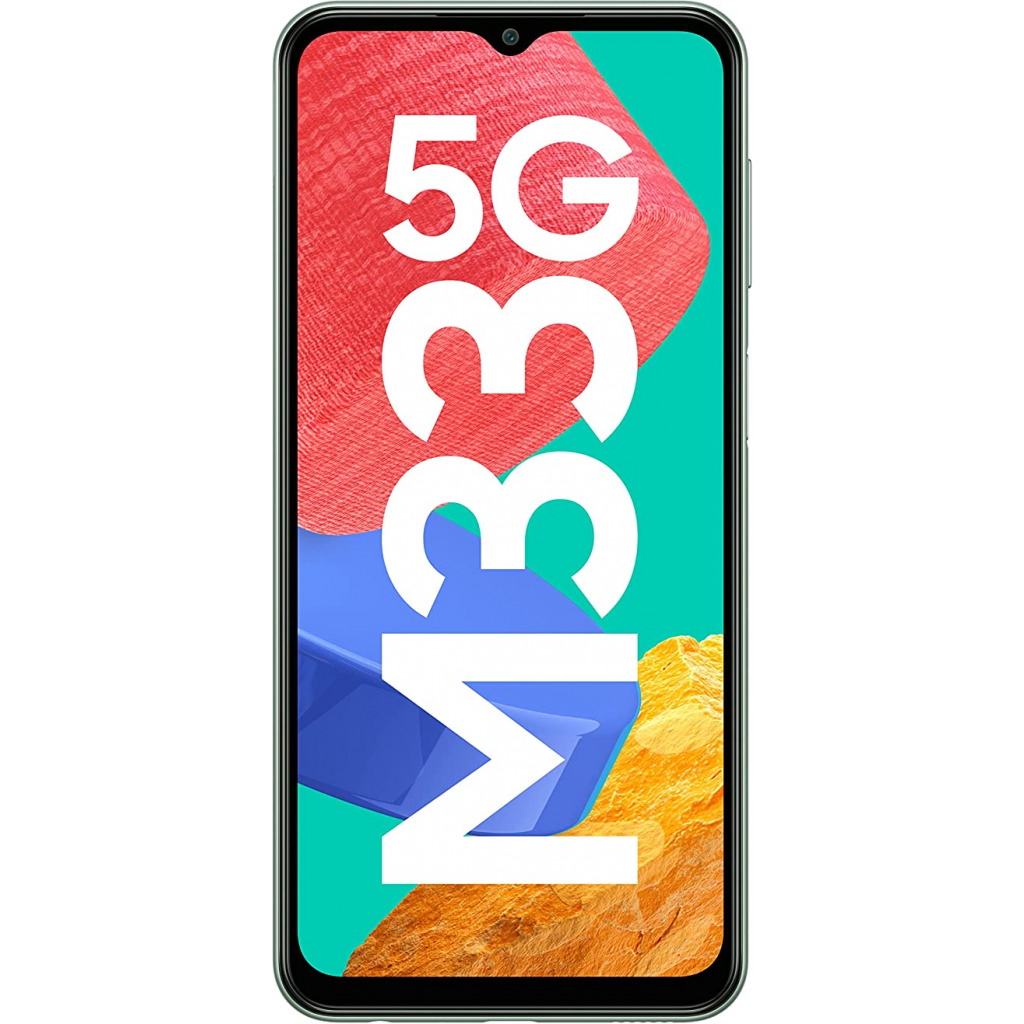 Samsung Galaxy M33 5G (Mystique Green, 8GB, 128GB Storage) | 5nm Processor | 6000mAh Battery | Voice Focus | Upto 12GB RAM with RAM Plus