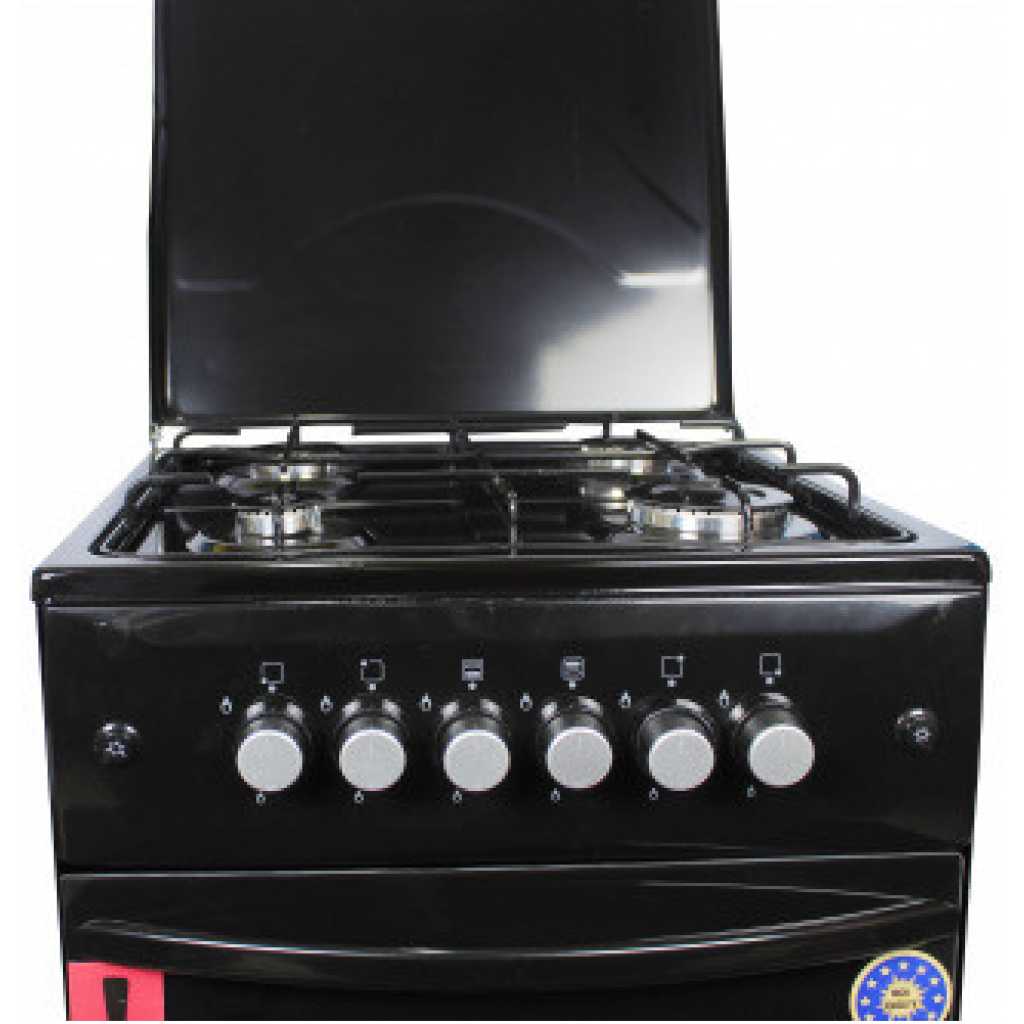 Blueflame 50X50 Full Gas Cooker C5040G – B; Gas Oven, Automatic Ignition - Black