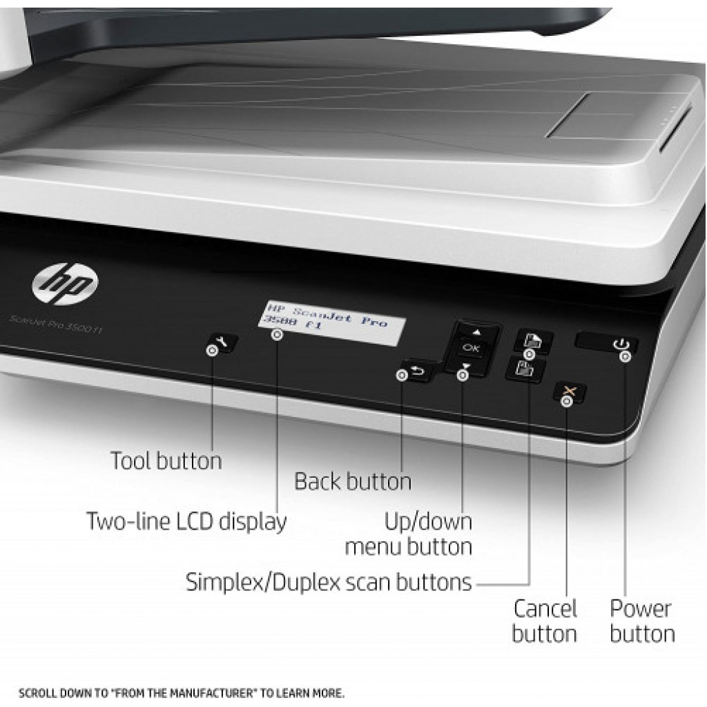 HP ScanJet Pro 3500 f1 Flatbed Scanner (L2741A)