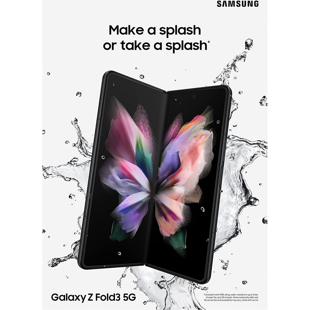 Samsung Galaxy Z Fold 3 5G 7.6" 12GB RAM 512GB ROM 12MP - Black
