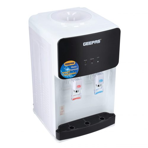 Geepas GWD8356 Table Top Water Dispenser Hot and Cold, White