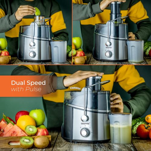 Geepas Centrifugal Juice Extractor - GJE6106, Multi Color