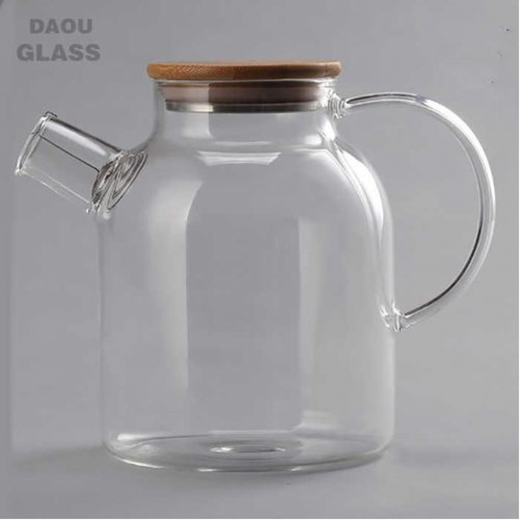 1800ml Glass Teapot Kettle With Whistle Infuser & Bamboo Lid- Clear Serveware TilyExpress 10