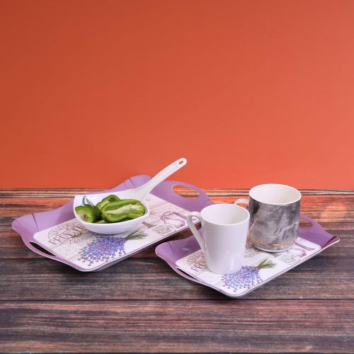 Delcasa DC1647 2Pcs Melamine Tray set 12"+15"