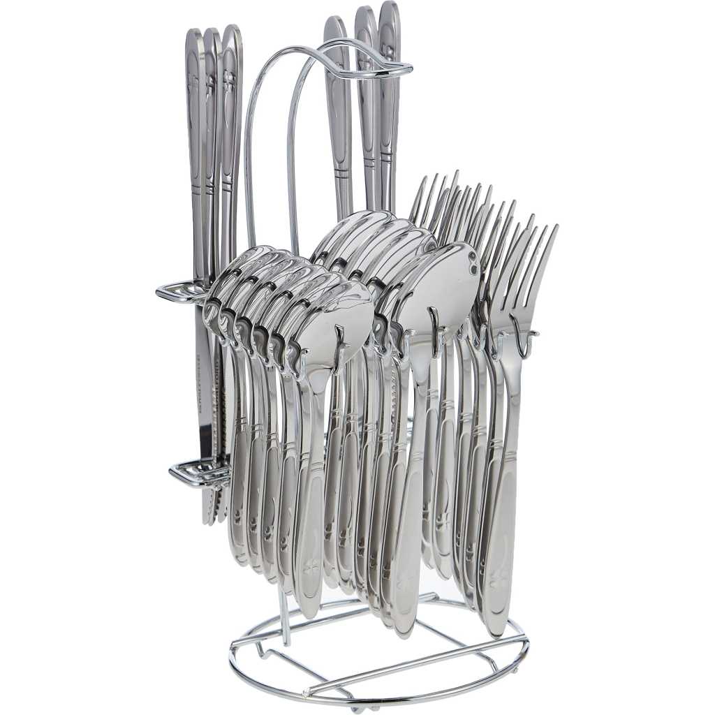 Royalford 24 piece Cutlery Set, RF2086 - Silver