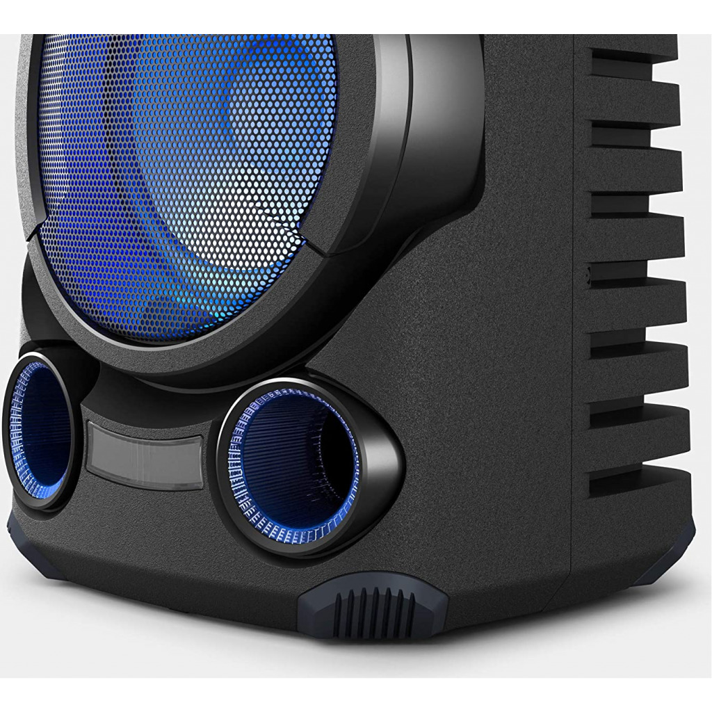 Sony MHC-V43D Party Box High Power Party Speaker with Bluetooth Technology (Karaoke, Gesture Control, Party Light) - Black