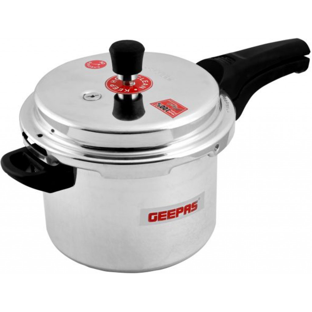 Geepas GPC325 3L Induction Base Pressure Cooker - Silver