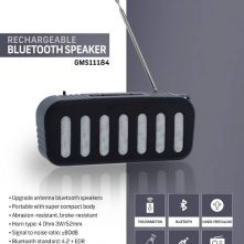 Geepas Rechargeable Bluetooth Speaker, TWS Connection, GMS11184 – Black Bluetooth Speakers
