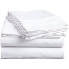 Home Fashion 5*6 Cotton Bedsheets with 2 Pillow cases -White Bedsheets & Pillowcase Sets