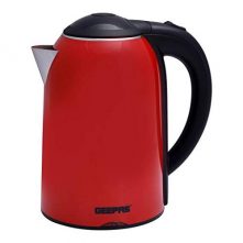 Geepas Electric Kettle, GK38013, 1.7 Litres - Red