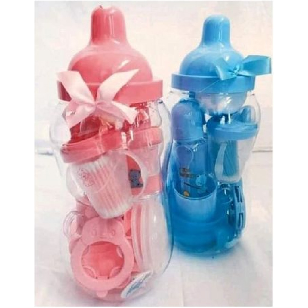 Big Boss 13-in-1 Milk Baby Feeding Bottle Gift Set -Blue