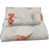 Double Cotton Bedsheets with 2 Pillowcases - Orange Flowers