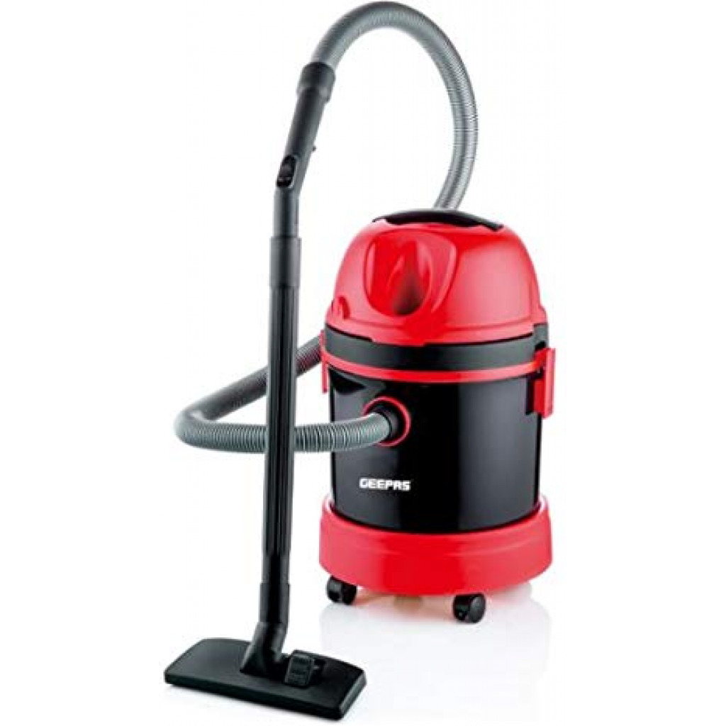 Geepas 2800W Dry & Wet Vacuum Cleaner for Daily Use – 20L Dust Bag Capacity and Powerful Motor – Wet & Dry Vacuum Cleaner – 21kpa Suction Power -2-Year Warranty