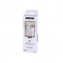Geepas Lightning USB iPhone Cable,GC1961 -White Data Cables TilyExpress
