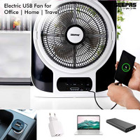 Geepas 12’’ Rechargeable Box Fan – Personal Desk Fan, GF-989, Assorted Colors