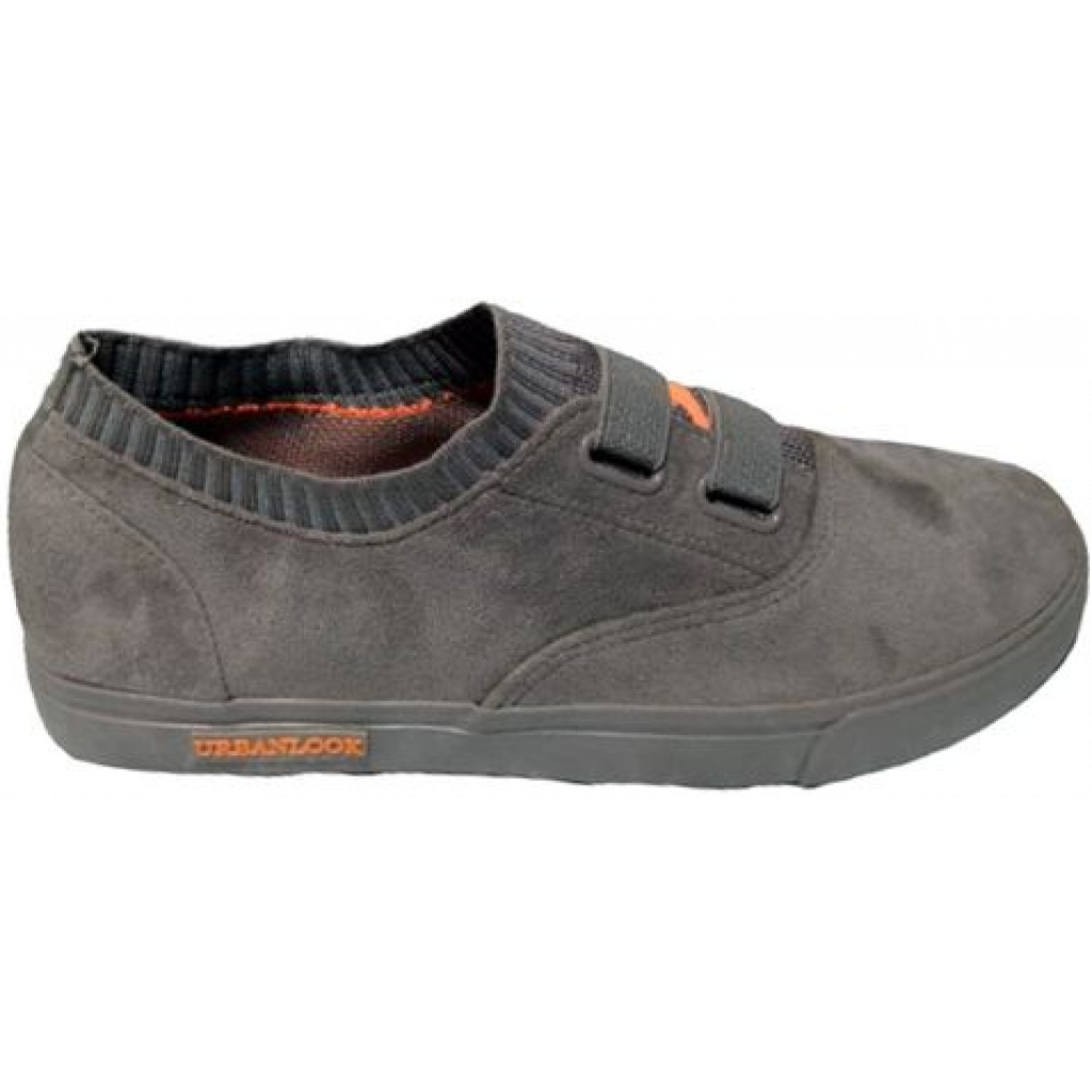 Men’s Designer Sneakers – Grey Men's Fashion Sneakers TilyExpress