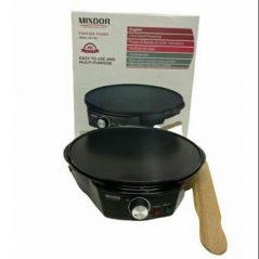 Mixdor Chapati, Crepe, Pancake, Roti Maker Machine Electric Baking Pan Grill- Black