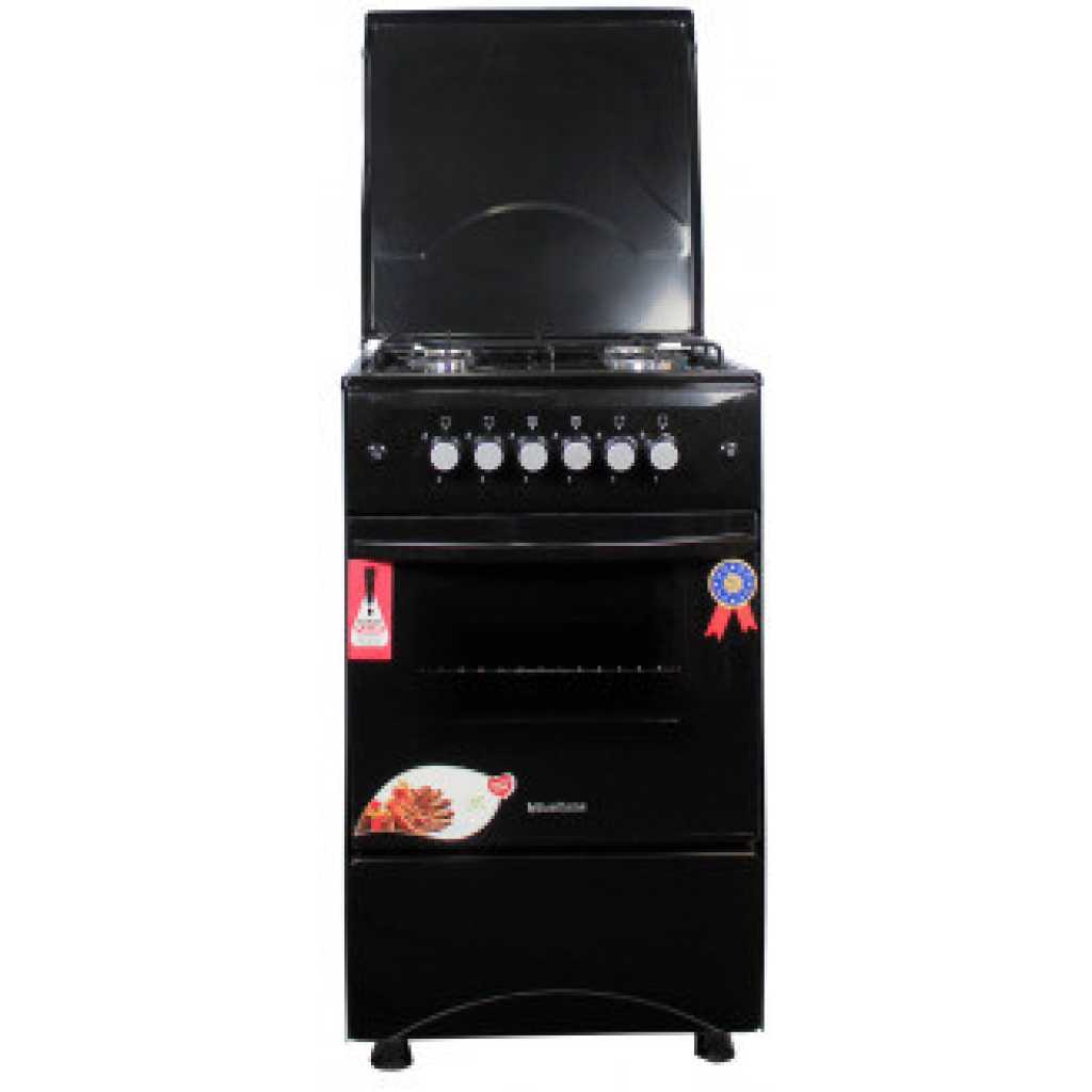 Blueflame 50X50 Full Gas Cooker C5040G – B; Gas Oven, Automatic Ignition - Black