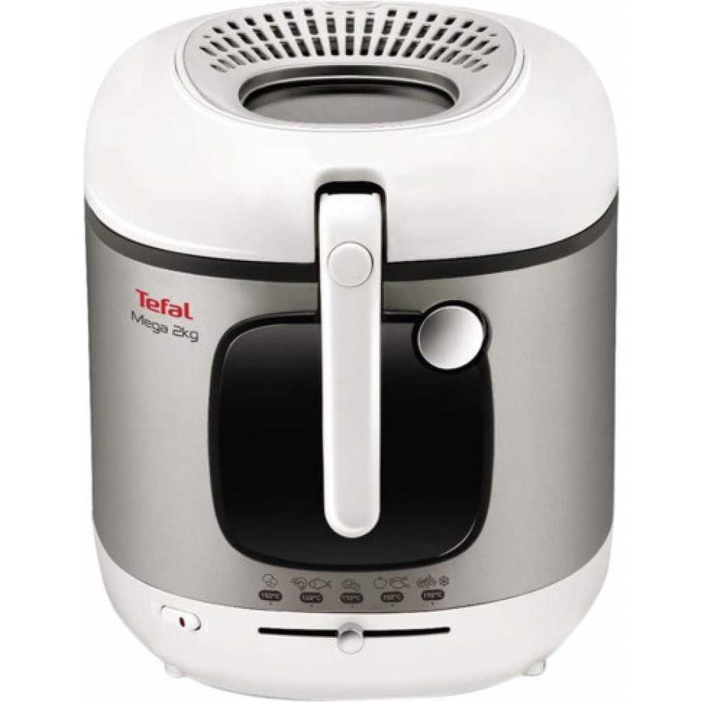 Moulinex AM480027 Mega Deep Fryer, White - 2100 Watt