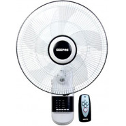 Geepas GF9479 16-inch 3 Speed Wall Fan With Remote – Black Wall Mount Fans TilyExpress 2