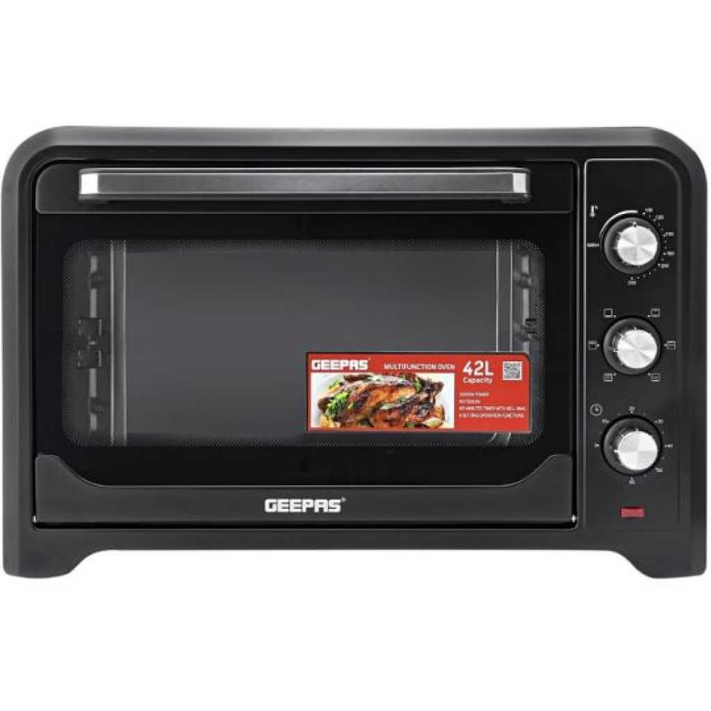 Geepas 42L GO4450 Mini Oven & Rotisserie – Electric Oven 2000W.