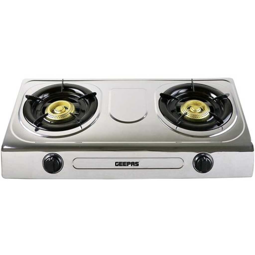 Geepas GK5605 Stainless Steel Gas Cooker - Silver