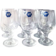 6 Pieces Set Of Clear Wine Glasses Bar Cocktail & Wine Glasses TilyExpress