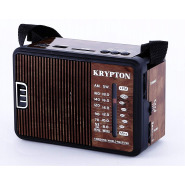 Krypton KNR5095 1000mAh Rechargeable Radio | BT/USB/SD/BT | Excellent Sound – Brown Portable Radios TilyExpress 2