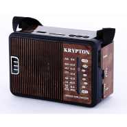 Krypton KNR5095 1000mAh Rechargeable Radio | BT/USB/SD/BT | Excellent Sound - Brown