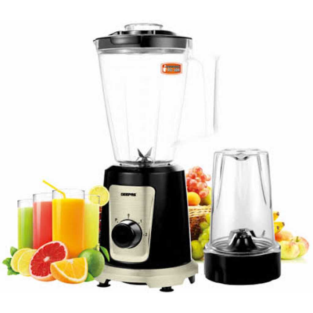 Geepas 550W 2-in-1 Multifunctional Unbreakable Jar Blender GSB44030 - Black