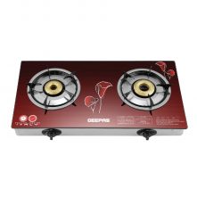 Geepas GK5602 Tempered Glass Double Burner Gas Cooker