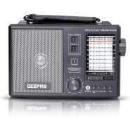 Geepas Rechargeable 10 Band Radio & Mp3 Player - GR6842 - Black