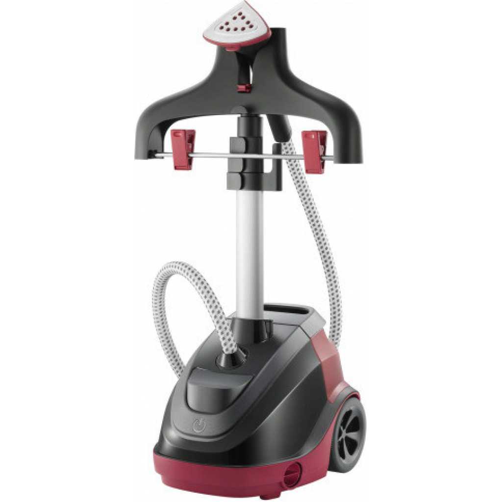 TEFAL Master Precision 360 2.5 Litre Upright Gament Steamer, 1500 Watts, Black / Pink, IT6540M0