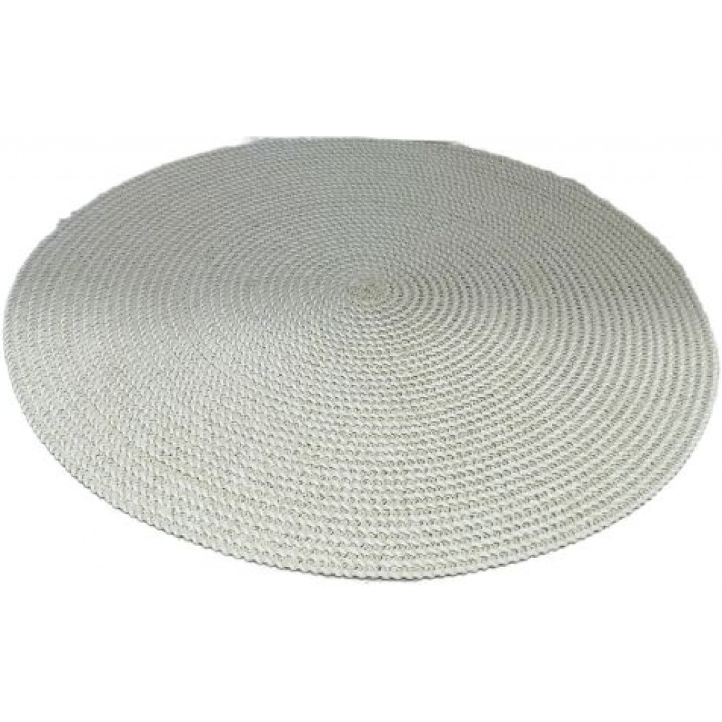6 Pc Round Decorative Placemats Table – Cream Tabletop Accessories TilyExpress 2