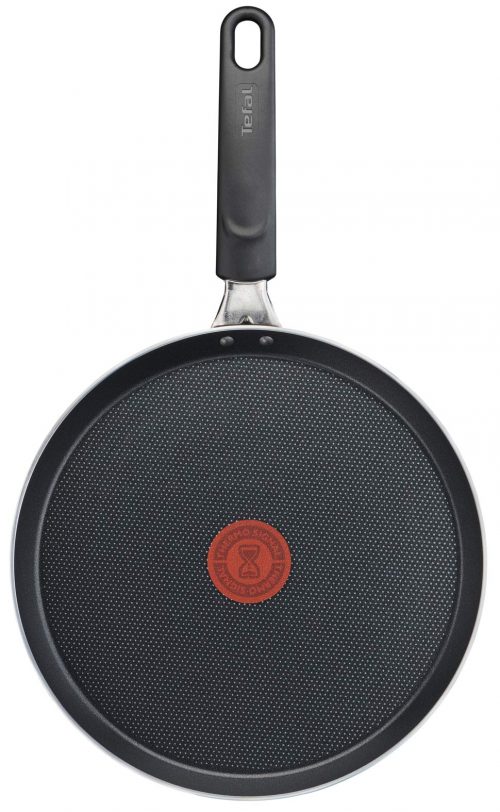 Tefal Easy Cook & Clean B5541102 Non-Stick Crepe Pan, Pancake, Roti Bread, Egg,Chapati Frying Pan 28cm Suitable for All Heat Sources Except Induction, Aluminium Pancake