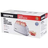 Geepas 4-Slice Bread Toaster/Browning Control 1X6 GBT9895 - White