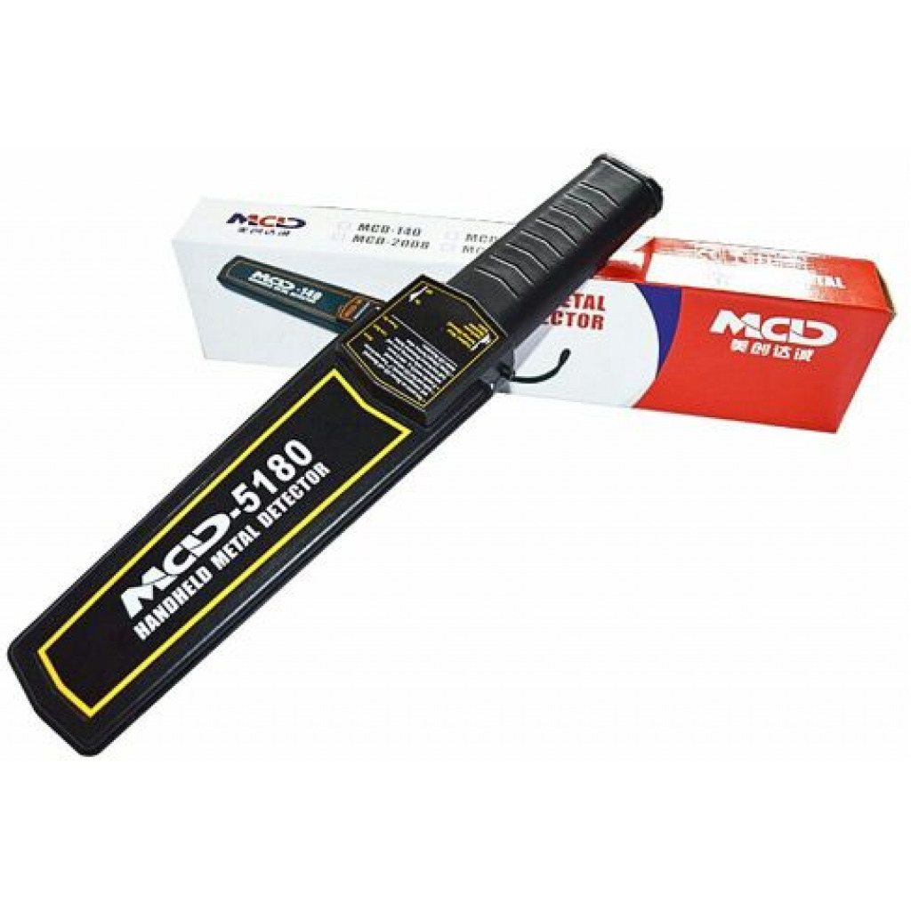 Mcd Original High Sensitivity Portable Hand Held Metal Detector Scanner With Buzzer And Vibration Alarm- Black Security Sensors TilyExpress 3