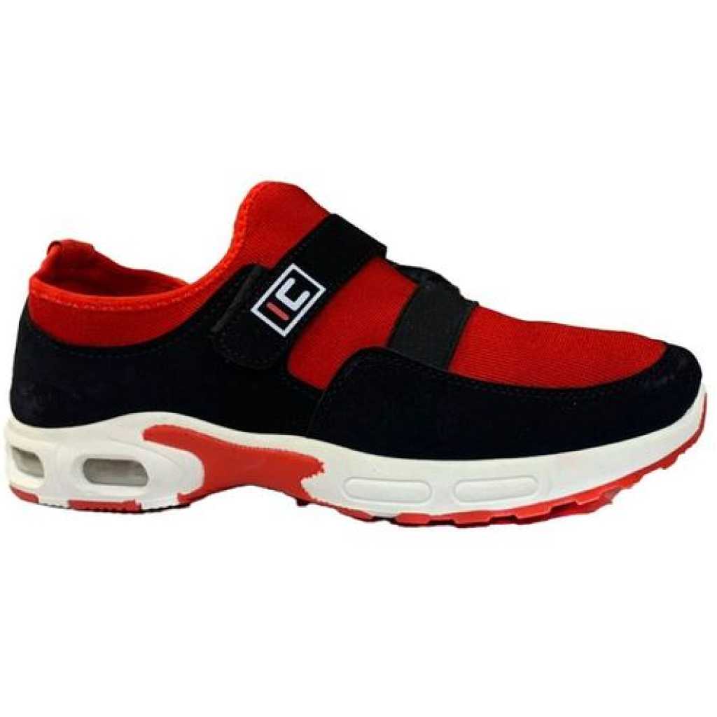 Men's Designer Sneaker - Black,White,Red