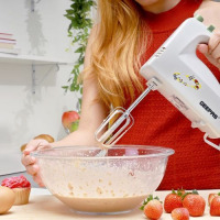 Geepas Hand Mixer 200W, GHM2001 - White