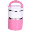 2 Layer Steel Food Insulated Lunch Box Container Tiffin- Multi-colours.