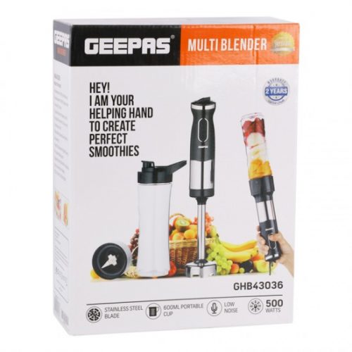 Geepas Multifunction Hand Blender GHB43036 - Black