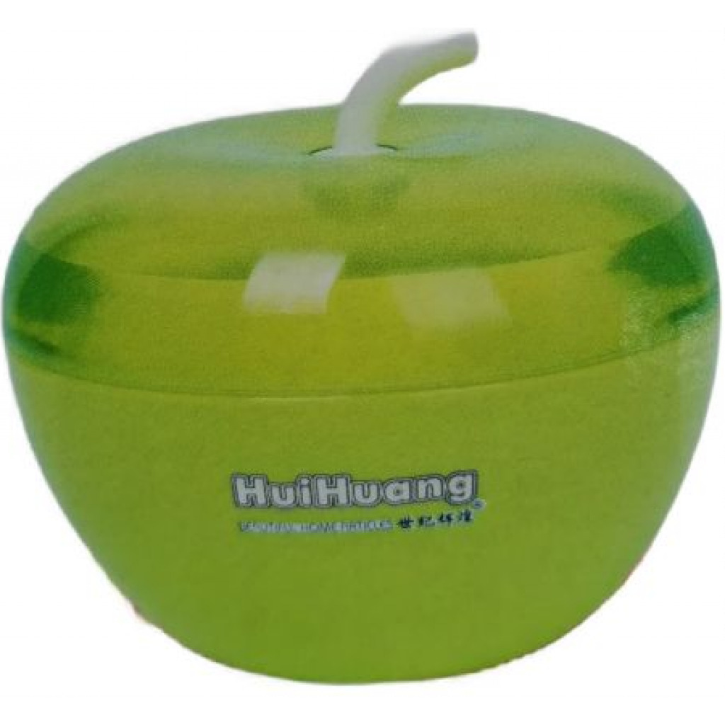 Plastic Apple Sugar Bowl Dish Candy Pot - Green