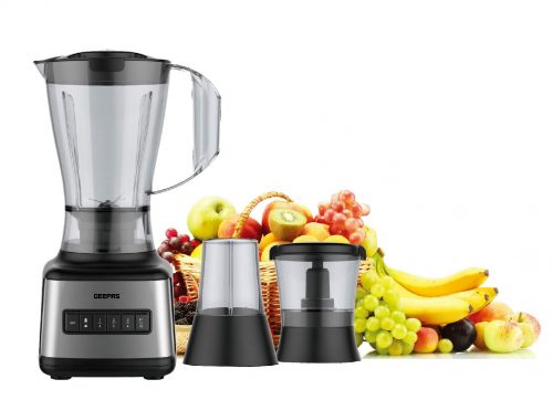 Geepas GSB44017 3 In 1 Blender; 8 Speed Control , 1.5L Plastic jar.